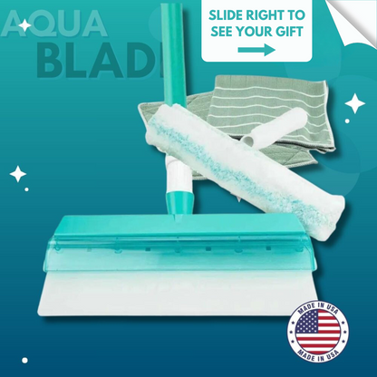 AquaBLADE™ – Recyclable Silicone Window Squeegee Kit | Buy 1 Get 1 Free Gift