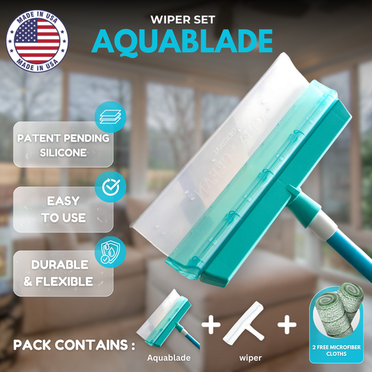 AquaBLADE™ – Recyclable Silicone Window Squeegee Kit