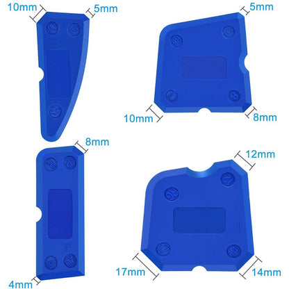 4Pcs Caulking Tool Kit Silicone Joint Sealant Spreader Spatula