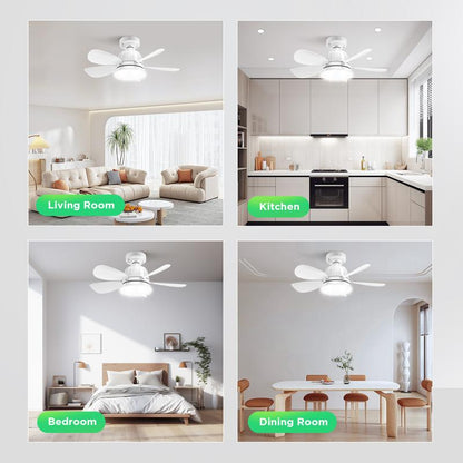 Socket Ceiling Fan Light with Remote Control