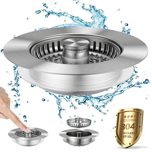 3-in-1 Kitchen Sink Drain Strainer | Buy 1, Get 1 Free.