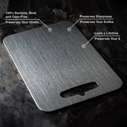 Taima™ Titanium Cutting Board - Pure, Safe, and Knife-Friendly