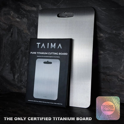 Taima™ Titanium Cutting Board - Pure, Safe, and Knife-Friendly