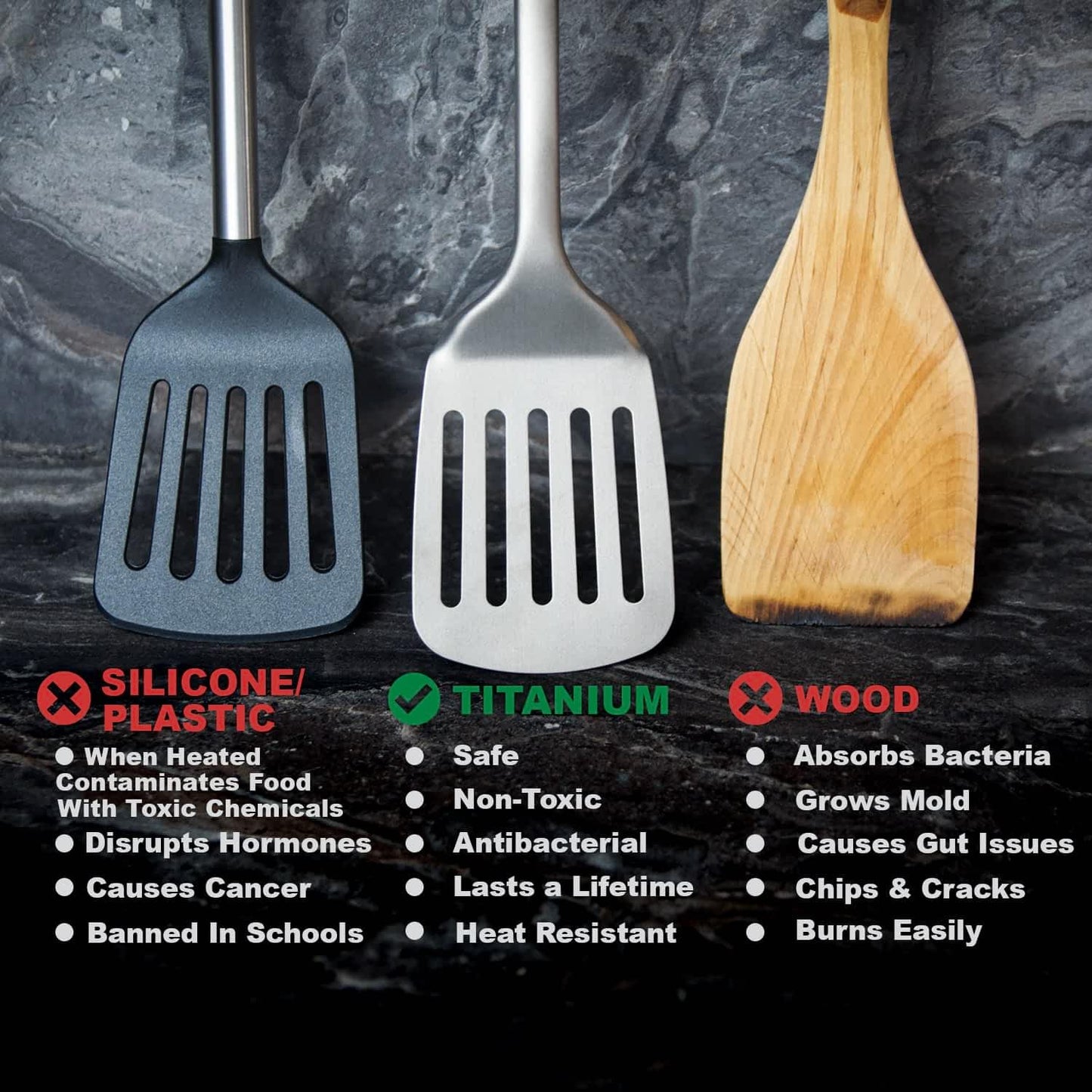 Taima™ - Pure Titanium Spatula